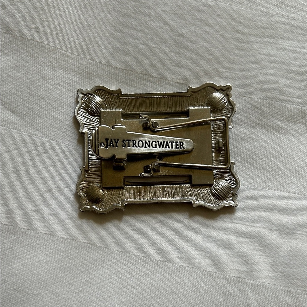 Jay Strongwater Silver and Dark Blue Picture Frame - Picture 5 of 5